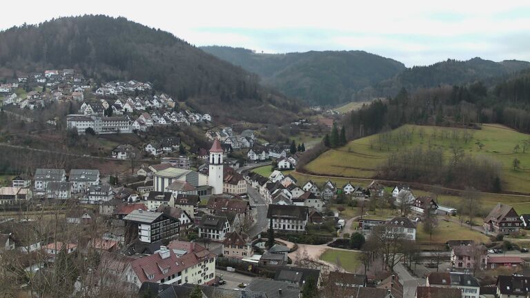 Dieses Bild zeigt eine Webcam-Aufnahme von Ottenhöfen, aufgenommen am Montag, den 09.02.2026 um 09:00 Uhr