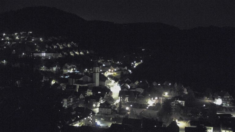 Dieses Bild zeigt eine Webcam-Aufnahme von Ottenhöfen, aufgenommen am Freitag, den 23.10.2026 um 04:30 Uhr