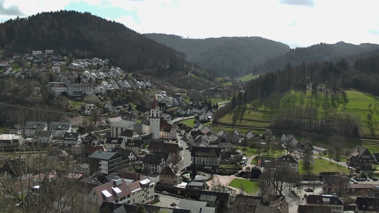 Dieses Bild zeigt eine Webcam-Aufnahme von Ottenhöfen, aufgenommen am Donnerstag, den 12.03.2026 um 12:30 Uhr