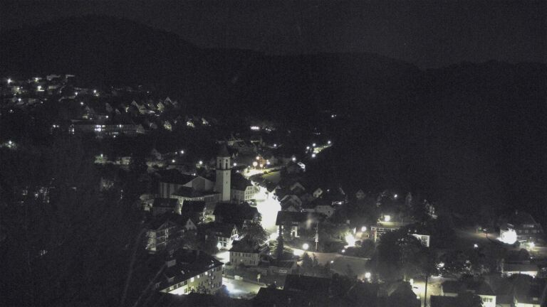 Dieses Bild zeigt eine Webcam-Aufnahme von Ottenhöfen, aufgenommen am Dienstag, den 07.07.2026 um 00:30 Uhr