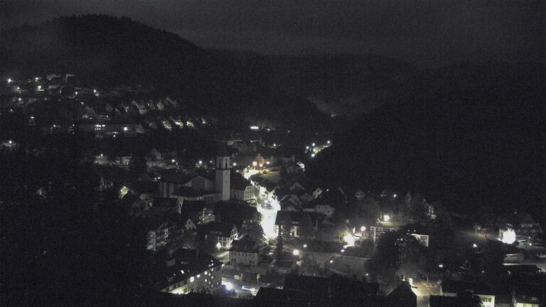 Dieses Bild zeigt eine Webcam-Aufnahme von Ottenhöfen, aufgenommen am Freitag, den 02.10.2026 um 04:00 Uhr