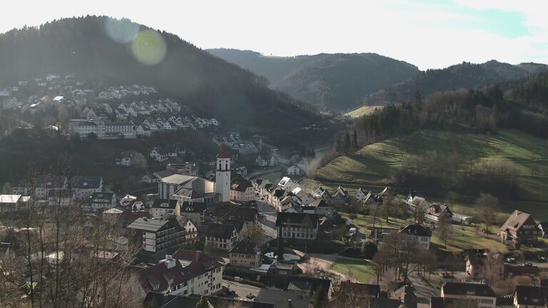 Dieses Bild zeigt eine Webcam-Aufnahme von Ottenhöfen, aufgenommen am Donnerstag, den 26.02.2026 um 09:30 Uhr