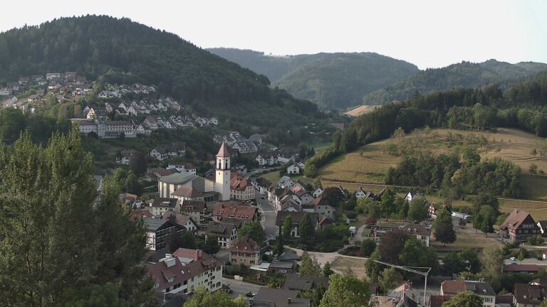 Dieses Bild zeigt eine Webcam-Aufnahme von Ottenhöfen, aufgenommen am Freitag, den 31.07.2026 um 07:50 Uhr