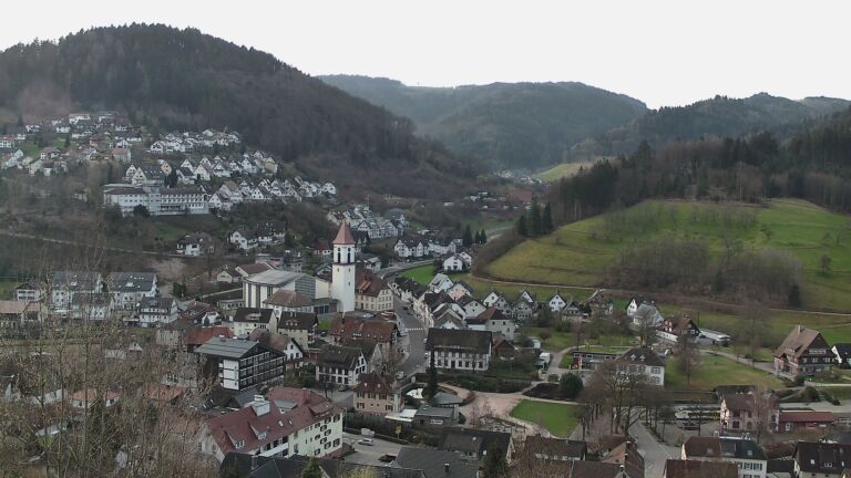 Dieses Bild zeigt eine Webcam-Aufnahme von Ottenhöfen, aufgenommen am Samstag, den 07.03.2026 um 08:10 Uhr