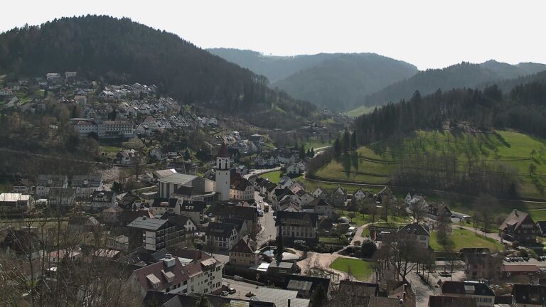 Dieses Bild zeigt eine Webcam-Aufnahme von Ottenhöfen, aufgenommen am Mittwoch, den 18.03.2026 um 11:50 Uhr