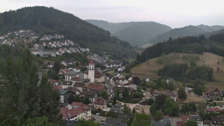 Dieses Bild zeigt eine Webcam-Aufnahme von Ottenhöfen, aufgenommen am Montag, den 17.08.2026 um 09:40 Uhr