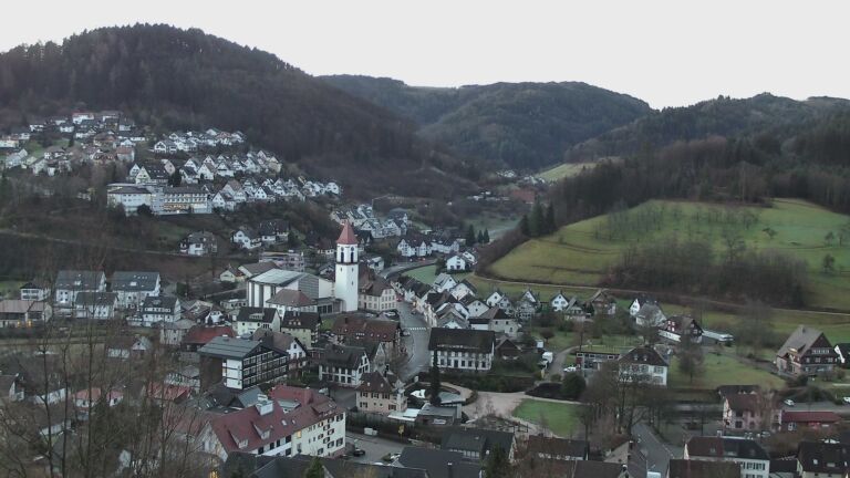 Dieses Bild zeigt eine Webcam-Aufnahme von Ottenhöfen, aufgenommen am Mittwoch, den 25.02.2026 um 07:00 Uhr