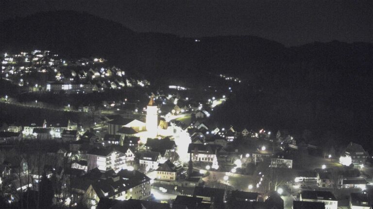 Dieses Bild zeigt eine Webcam-Aufnahme von Ottenhöfen, aufgenommen am Samstag, den 20.12.2025 um 19:30 Uhr