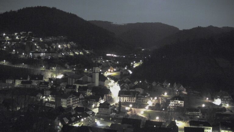Dieses Bild zeigt eine Webcam-Aufnahme von Ottenhöfen, aufgenommen am Freitag, den 03.04.2026 um 01:30 Uhr