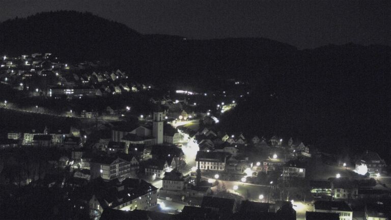 Dieses Bild zeigt eine Webcam-Aufnahme von Ottenhöfen, aufgenommen am Sonntag, den 08.03.2026 um 00:00 Uhr