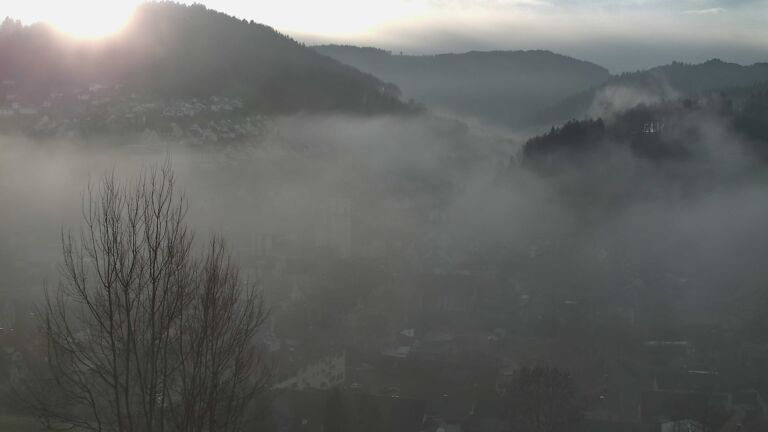 Dieses Bild zeigt eine Webcam-Aufnahme von Ottenhöfen, aufgenommen am Dienstag, den 16.12.2025 um 09:30 Uhr