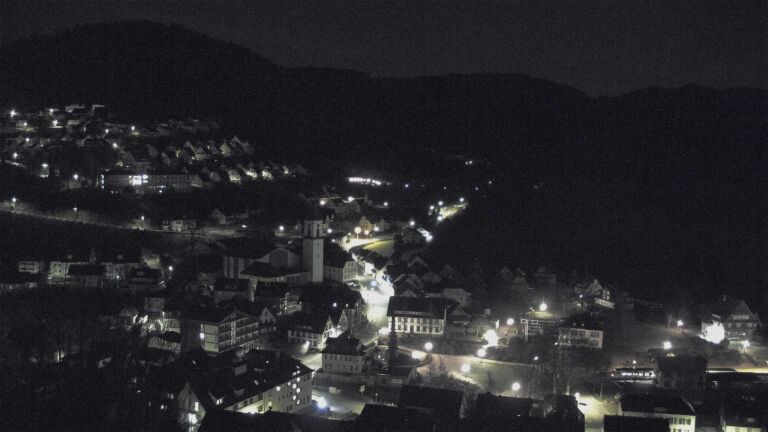 Dieses Bild zeigt eine Webcam-Aufnahme von Ottenhöfen, aufgenommen am Donnerstag, den 26.02.2026 um 03:30 Uhr