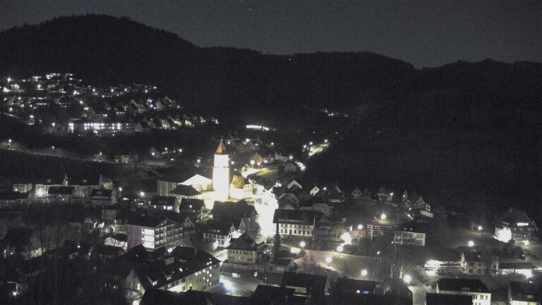 Dieses Bild zeigt eine Webcam-Aufnahme von Ottenhöfen, aufgenommen am Dienstag, den 03.02.2026 um 21:00 Uhr