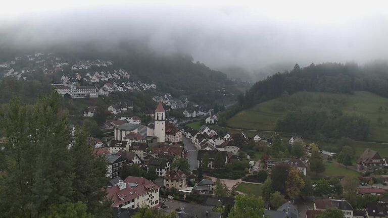 Dieses Bild zeigt eine Webcam-Aufnahme von Ottenhöfen, aufgenommen am Mittwoch, den 14.10.2026 um 09:50 Uhr