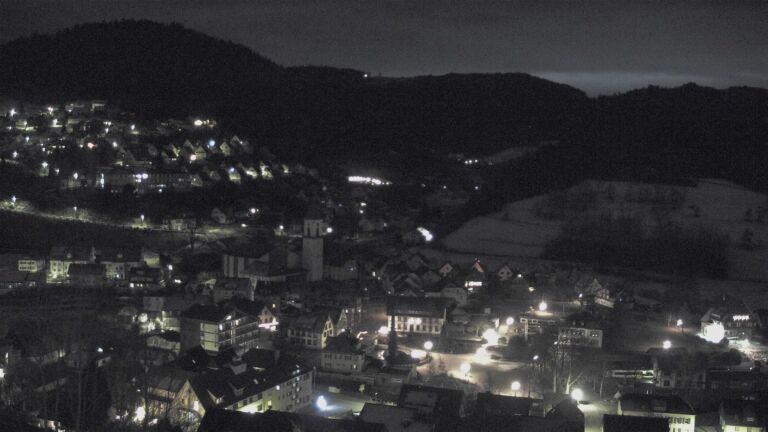 Dieses Bild zeigt eine Webcam-Aufnahme von Ottenhöfen, aufgenommen am Freitag, den 02.01.2026 um 00:30 Uhr