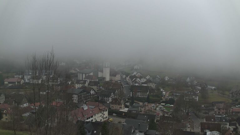 Dieses Bild zeigt eine Webcam-Aufnahme von Ottenhöfen, aufgenommen am Samstag, den 13.12.2025 um 12:10 Uhr