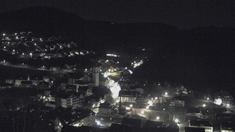 Dieses Bild zeigt eine Webcam-Aufnahme von Ottenhöfen, aufgenommen am Sonntag, den 08.02.2026 um 00:30 Uhr