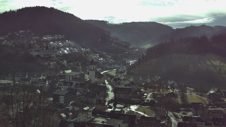 Dieses Bild zeigt eine Webcam-Aufnahme von Ottenhöfen, aufgenommen am Freitag, den 30.01.2026 um 12:00 Uhr