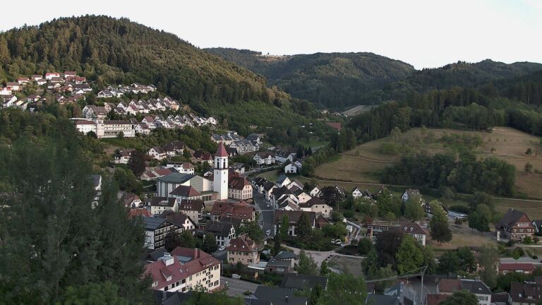 Dieses Bild zeigt eine Webcam-Aufnahme von Ottenhöfen, aufgenommen am Sonntag, den 09.08.2026 um 20:20 Uhr