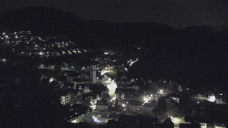 Dieses Bild zeigt eine Webcam-Aufnahme von Ottenhöfen, aufgenommen am Freitag, den 02.10.2026 um 23:30 Uhr