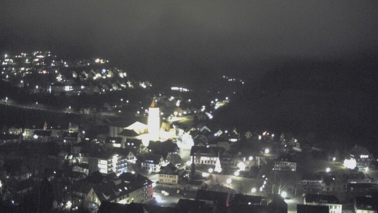 Dieses Bild zeigt eine Webcam-Aufnahme von Ottenhöfen, aufgenommen am Montag, den 22.12.2025 um 22:00 Uhr