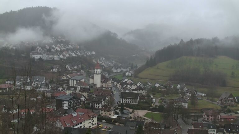 Dieses Bild zeigt eine Webcam-Aufnahme von Ottenhöfen, aufgenommen am Dienstag, den 24.02.2026 um 16:10 Uhr