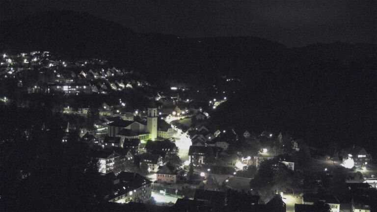 Dieses Bild zeigt eine Webcam-Aufnahme von Ottenhöfen, aufgenommen am Mittwoch, den 16.09.2026 um 21:00 Uhr