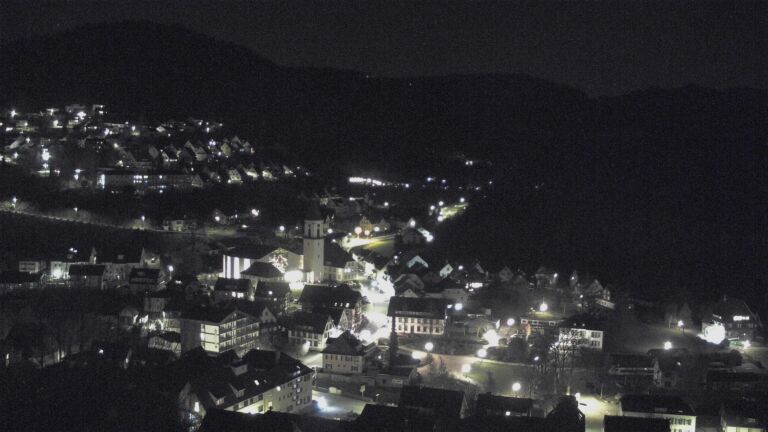 Dieses Bild zeigt eine Webcam-Aufnahme von Ottenhöfen, aufgenommen am Samstag, den 04.04.2026 um 23:00 Uhr