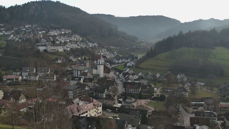 Dieses Bild zeigt eine Webcam-Aufnahme von Ottenhöfen, aufgenommen am Samstag, den 20.12.2025 um 14:20 Uhr