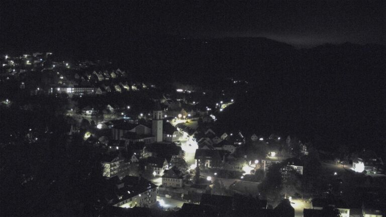 Dieses Bild zeigt eine Webcam-Aufnahme von Ottenhöfen, aufgenommen am Freitag, den 16.10.2026 um 23:30 Uhr