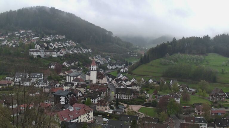 Dieses Bild zeigt eine Webcam-Aufnahme von Ottenhöfen, aufgenommen am Dienstag, den 14.04.2026 um 07:30 Uhr