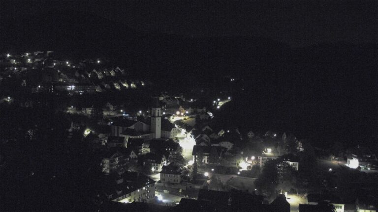 Dieses Bild zeigt eine Webcam-Aufnahme von Ottenhöfen, aufgenommen am Montag, den 12.10.2026 um 03:00 Uhr
