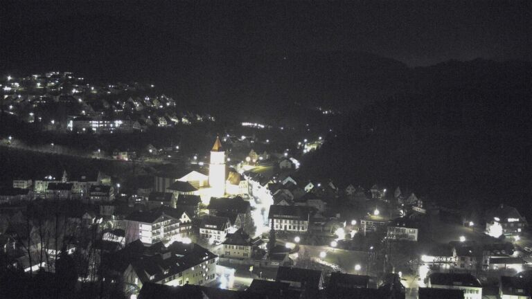 Dieses Bild zeigt eine Webcam-Aufnahme von Ottenhöfen, aufgenommen am Mittwoch, den 18.02.2026 um 20:40 Uhr