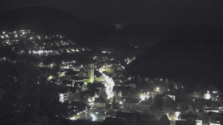 Dieses Bild zeigt eine Webcam-Aufnahme von Ottenhöfen, aufgenommen am Mittwoch, den 21.10.2026 um 20:40 Uhr