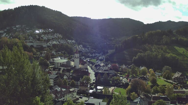 Dieses Bild zeigt eine Webcam-Aufnahme von Ottenhöfen, aufgenommen am Donnerstag, den 22.10.2026 um 12:10 Uhr