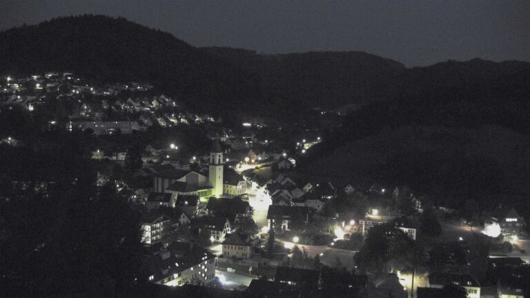 Dieses Bild zeigt eine Webcam-Aufnahme von Ottenhöfen, aufgenommen am Dienstag, den 14.07.2026 um 22:30 Uhr