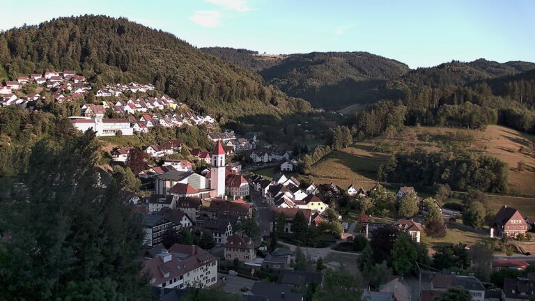 Dieses Bild zeigt eine Webcam-Aufnahme von Ottenhöfen, aufgenommen am Sonntag, den 12.07.2026 um 20:30 Uhr