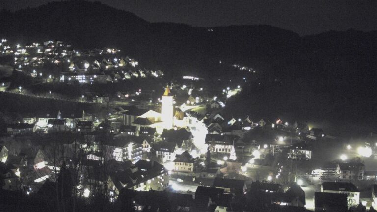 Dieses Bild zeigt eine Webcam-Aufnahme von Ottenhöfen, aufgenommen am Dienstag, den 16.12.2025 um 20:00 Uhr