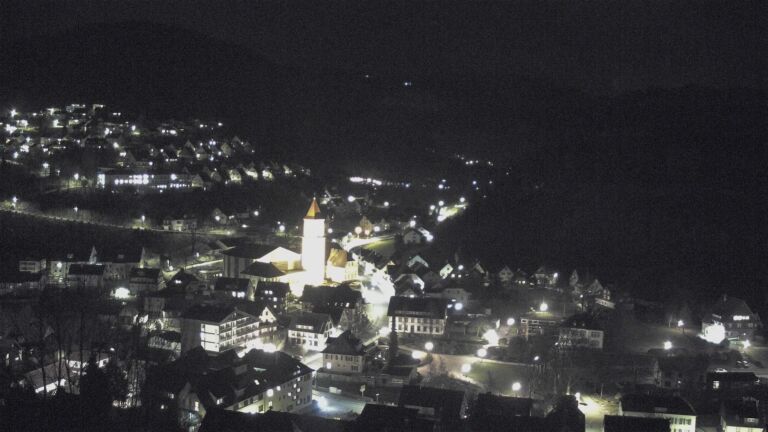 Dieses Bild zeigt eine Webcam-Aufnahme von Ottenhöfen, aufgenommen am Samstag, den 14.03.2026 um 20:00 Uhr