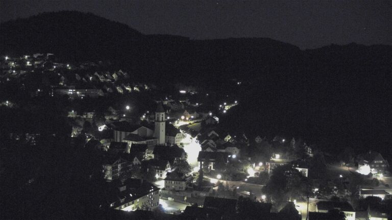 Dieses Bild zeigt eine Webcam-Aufnahme von Ottenhöfen, aufgenommen am Sonntag, den 12.07.2026 um 04:00 Uhr