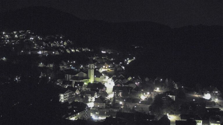 Dieses Bild zeigt eine Webcam-Aufnahme von Ottenhöfen, aufgenommen am Freitag, den 14.08.2026 um 22:30 Uhr