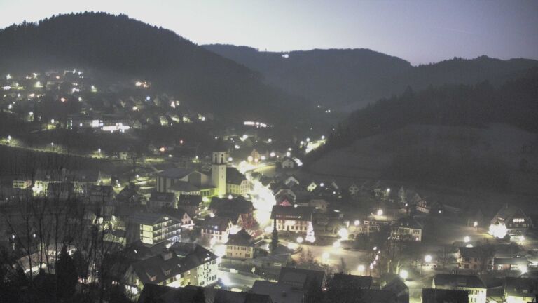 Dieses Bild zeigt eine Webcam-Aufnahme von Ottenhöfen, aufgenommen am Samstag, den 27.12.2025 um 07:20 Uhr