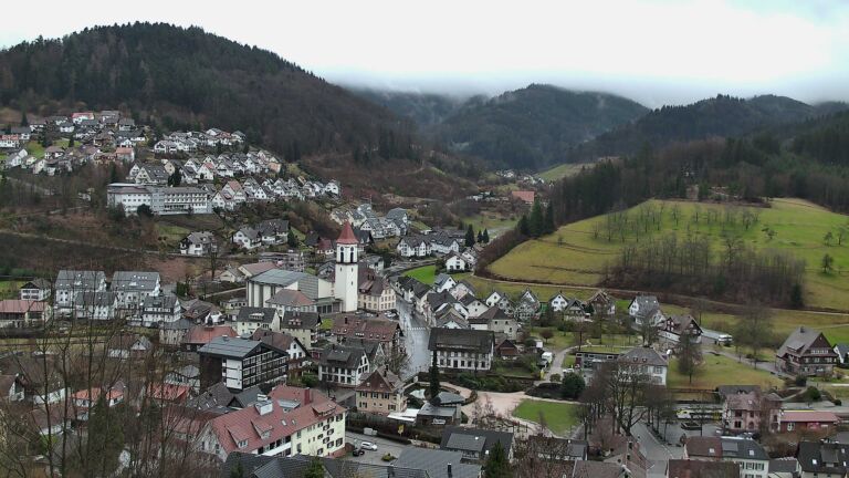 Dieses Bild zeigt eine Webcam-Aufnahme von Ottenhöfen, aufgenommen am Samstag, den 21.02.2026 um 14:30 Uhr