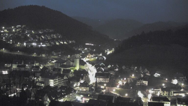 Dieses Bild zeigt eine Webcam-Aufnahme von Ottenhöfen, aufgenommen am Montag, den 23.02.2026 um 06:40 Uhr