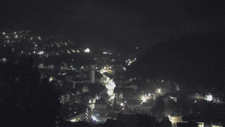 Dieses Bild zeigt eine Webcam-Aufnahme von Ottenhöfen, aufgenommen am Mittwoch, den 21.10.2026 um 02:00 Uhr
