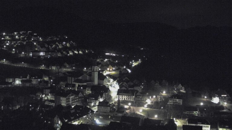 Dieses Bild zeigt eine Webcam-Aufnahme von Ottenhöfen, aufgenommen am Dienstag, den 17.02.2026 um 23:30 Uhr