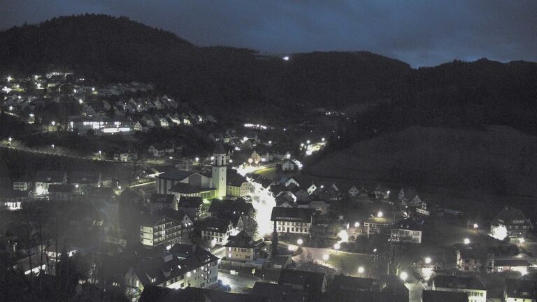 Dieses Bild zeigt eine Webcam-Aufnahme von Ottenhöfen, aufgenommen am Montag, den 16.02.2026 um 06:50 Uhr