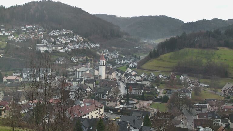 Dieses Bild zeigt eine Webcam-Aufnahme von Ottenhöfen, aufgenommen am Samstag, den 20.12.2025 um 09:00 Uhr