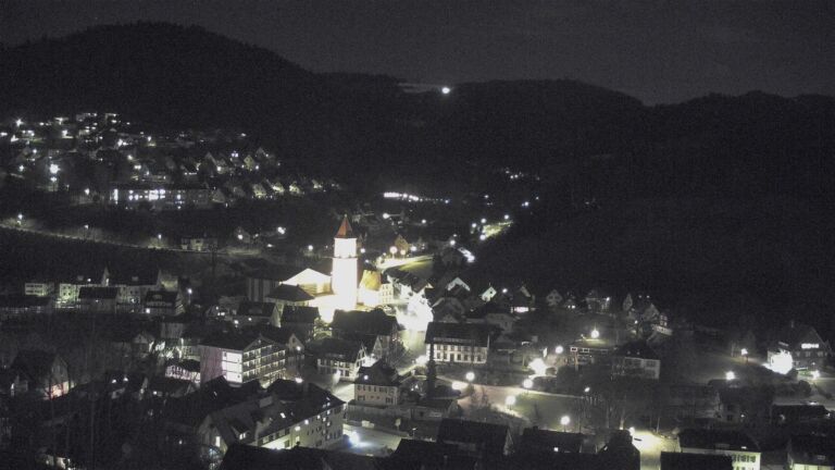 Dieses Bild zeigt eine Webcam-Aufnahme von Ottenhöfen, aufgenommen am Donnerstag, den 26.03.2026 um 22:00 Uhr