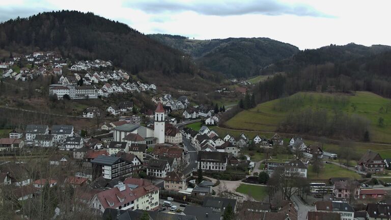 Dieses Bild zeigt eine Webcam-Aufnahme von Ottenhöfen, aufgenommen am Montag, den 23.02.2026 um 14:40 Uhr